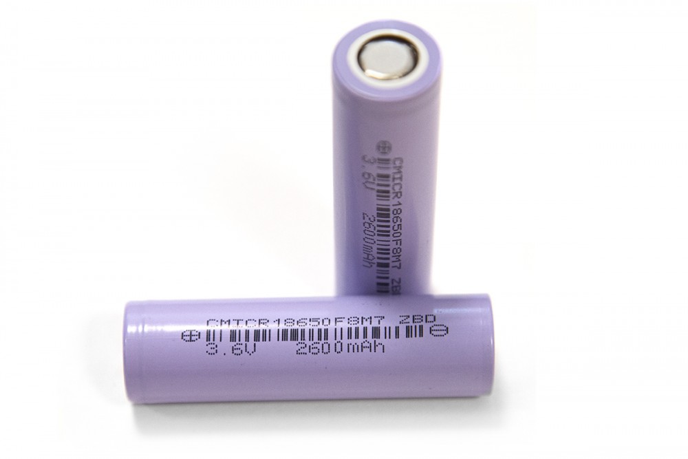 Аккумулятор CMICR 18650 F8M7 2600mA 3,6V 15-25 mОм фотография Аккумулятор CMICR 18650 F8M7 2600mA 3,6V 15-25 mОм - фото