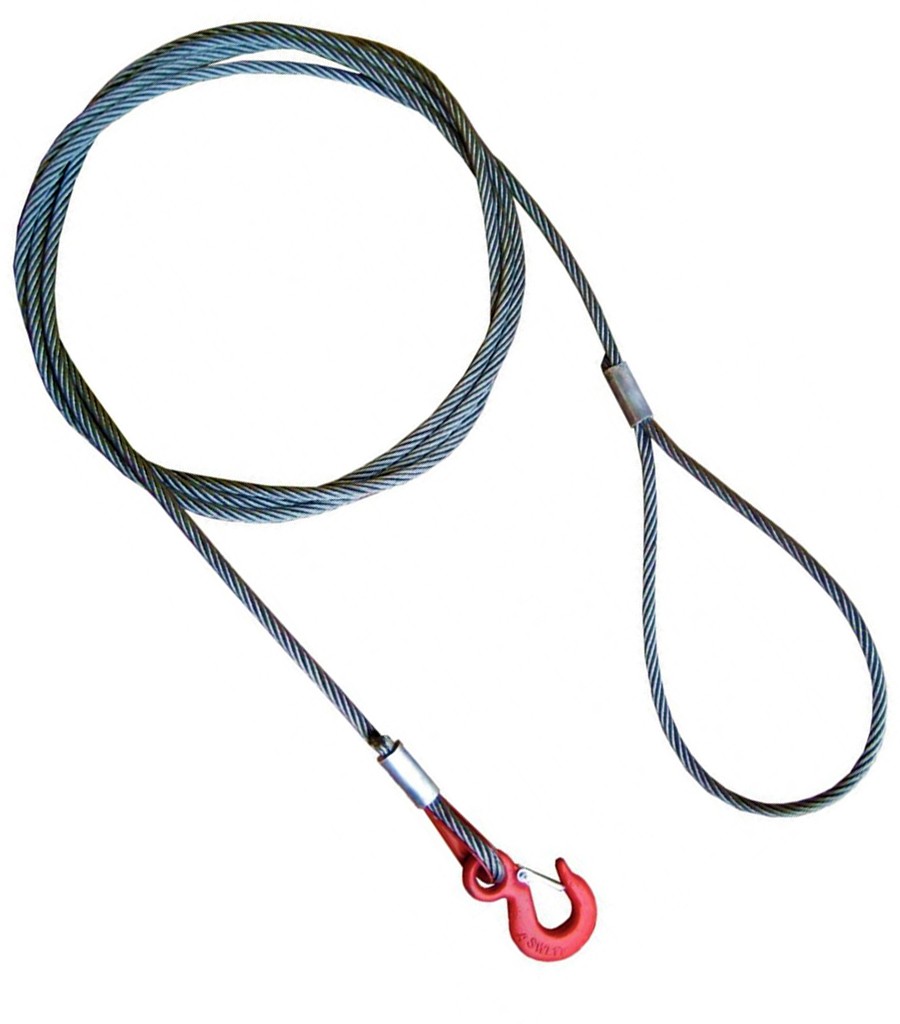 Буксир канатный TOR БТК 15,0 т 5,0 м опрессовка (петля-крюк) фотография Буксир канатный TOR БТК 15,0 т 5,0 м опрессовка (петля-крюк) - фото