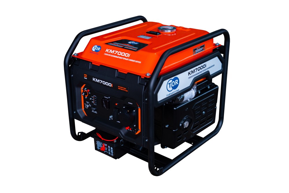 Генератор бензиновый инверторный TOR KM7000i 7,0 кВт 220В 25 л с электростартером фотография Генератор бензиновый инверторный TOR KM7000i 7,0 кВт 220В 25 л с электростартером - фото
