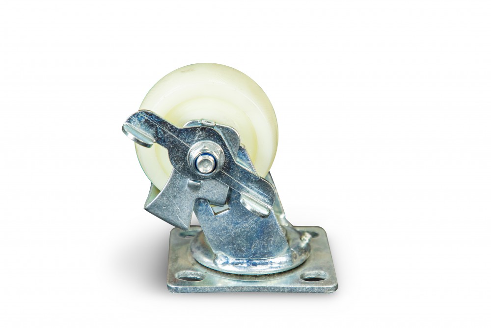 Колесо большегрузное поворотное SCdnb 42 100 мм полипропиленовое с тормозом фотография Колесо большегрузное поворотное SCdnb 42 100 мм полипропиленовое с тормозом - фото