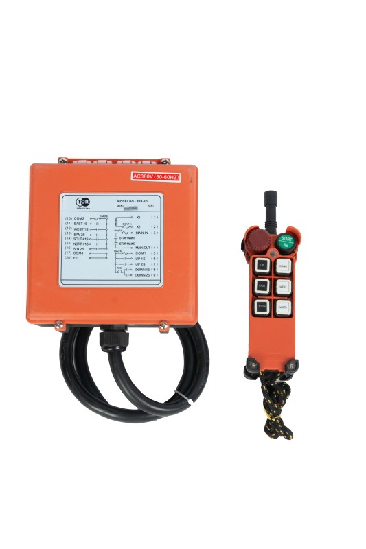 Комплект радиоуправления TOR F24-6D (380В, 6 кнопок, двухскоростной) фотография Комплект радиоуправления TOR F24-6D (380В, 6 кнопок, двухскоростной) - фото