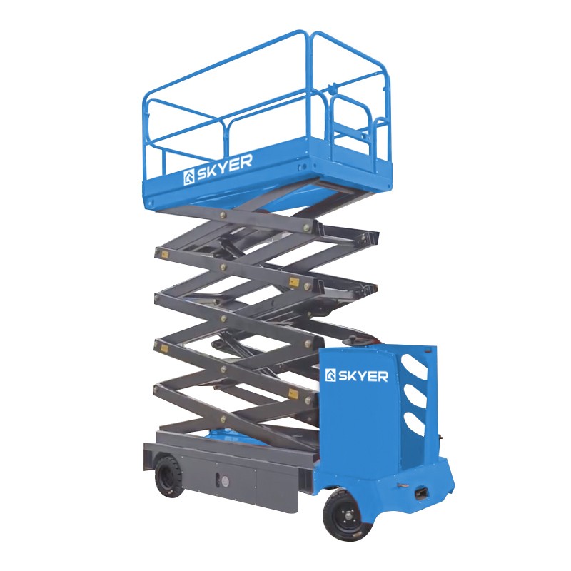 Подъемник самоходный электрический ножничный с кабиной SKYER NPF1105 фотография Подъемник самоходный электрический ножничный с кабиной SKYER NPF1105 - фото