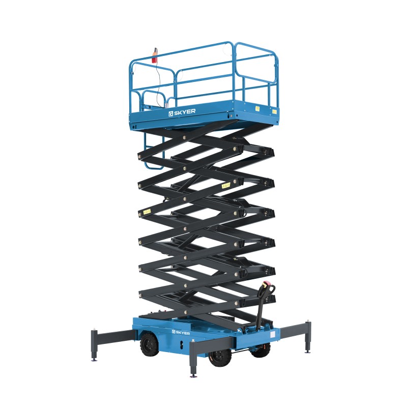 Подъемник самоходный электрический ножничный ведомый SKYER SPF0905 фотография Подъемник самоходный электрический ножничный ведомый SKYER SPF0905 - фото