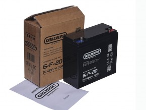 Аккумулятор для ИБП Gelbert 6-F-20 (12V20A/H C20) в Екатеринбурге - avtopogruzchiki.com