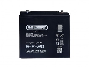 Аккумулятор для ИБП Gelbert 6-F-20 (12V20A/H C20) в Екатеринбурге - avtopogruzchiki.com