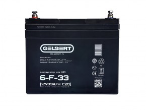 Аккумулятор для ИБП Gelbert 6-F-33 (12V33A/H C20) в Екатеринбурге - avtopogruzchiki.com