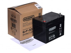 Аккумулятор для ИБП Gelbert 6-F-33 (12V33A/H C20) в Екатеринбурге - avtopogruzchiki.com