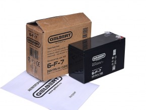 Аккумулятор для ИБП Gelbert 6-F-7 (12V7A/H C20) в Екатеринбурге - avtopogruzchiki.com