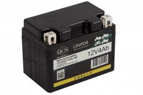 Аккумулятор для мототехники SKN LiFePO4 YTX4L-BS (12V/4Ah/50A) [UTX4L-BS, CT 1204, MT 12-4] в Екатеринбурге - avtopogruzchiki.com
