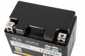 Аккумулятор для мототехники SKN LiFePO4 YTX4L-BS (12V/4Ah/50A) [UTX4L-BS, CT 1204, MT 12-4] в Екатеринбурге - avtopogruzchiki.com