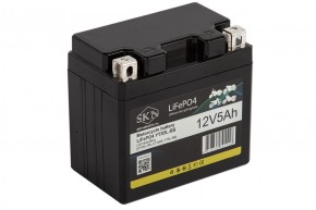 Аккумулятор для мототехники SKN LiFePO4 YTX5L-BS (12V/5Ah/80A) [UTX5L-BS, CT1205, YT5L-BS] в Екатеринбурге - avtopogruzchiki.com