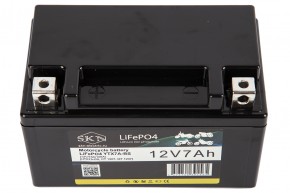 Аккумулятор для мототехники SKN LiFePO4 YTX7A-BS (12V/7Ah/105A) [UTX7A-BS, CT 1207, MT 1207] в Екатеринбурге - avtopogruzchiki.com