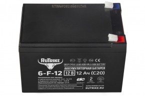 Аккумулятор RuTrike 6-F-12 (12V12A/H C20) в Екатеринбурге - avtopogruzchiki.com