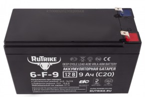 Аккумулятор RuTrike 6-F-9 (12V9A/H C20) в Екатеринбурге - avtopogruzchiki.com