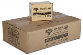 Аккумулятор стартерный для мототехники Rutrike YTX4L-BS (12V/4Ah) (UTX4L-BS, CT 1204, MT 12-4) в Екатеринбурге - avtopogruzchiki.com