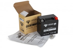 Аккумулятор стартерный для мототехники Rutrike YTX5L-BS (12V/5Ah) (UTX5L-BS, CT 1205, MT 12-5) в Екатеринбурге - avtopogruzchiki.com