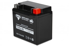 Аккумулятор стартерный для мототехники Rutrike YTX5L-BS (12V/5Ah) (UTX5L-BS, CT 1205, MT 12-5) в Екатеринбурге - avtopogruzchiki.com