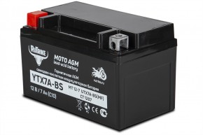 Аккумулятор стартерный для мототехники Rutrike YTX7A-BS (12V/7Ah) (UTX7A-BS, CT 1207, MT 12-7) в Екатеринбурге - avtopogruzchiki.com
