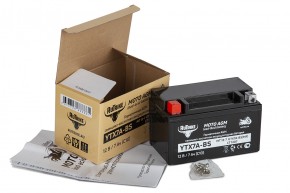 Аккумулятор стартерный для мототехники Rutrike YTX7A-BS (12V/7Ah) (UTX7A-BS, CT 1207, MT 12-7) в Екатеринбурге - avtopogruzchiki.com