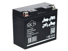 Аккумулятор стартерный для мототехники SKN YT12B-4 (12V/10Ah/155A)  [CT 1212.1, YT12B-BS] в Екатеринбурге - avtopogruzchiki.com