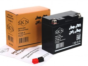 Аккумулятор стартерный для мототехники SKN YT12B-4 (12V/10Ah/155A)  [CT 1212.1, YT12B-BS] в Екатеринбурге - avtopogruzchiki.com