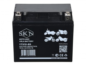 Аккумулятор стартерный для мототехники SKN YTX12-BS (12V/12Ah/180A) [CT 1212, YB14L-A2, YB10L-B] в Екатеринбурге - avtopogruzchiki.com