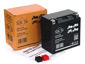 Аккумулятор стартерный для мототехники SKN YTX14L-BS (12V/12Ah/200А) [CT1214, YB14L-A2] в Екатеринбурге - avtopogruzchiki.com