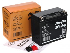 Аккумулятор стартерный для мототехники SKN YTX20L-BS (12V/18Ah/270A) [CT 12201, YTX20HL-BS] в Екатеринбурге - avtopogruzchiki.com