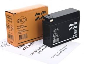 Аккумулятор стартерный для мототехники SKN YTX4B-BS (12V/2,5Ah/40A) [GT4B-5, CT 12025] в Екатеринбурге - avtopogruzchiki.com
