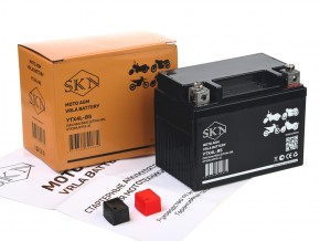 Аккумулятор стартерный для мототехники SKN YTX4L-BS (12V/4Ah/50A) [UTX4L-BS, CT 1204, MT 12-4] в Екатеринбурге - avtopogruzchiki.com