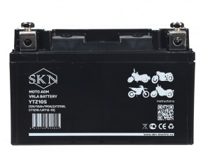 Аккумулятор стартерный для мототехники SKN YTZ10S (12V/10Ah/190A) [UTZ10S, CT 1210.1, MT 12-10] в Екатеринбурге - avtopogruzchiki.com