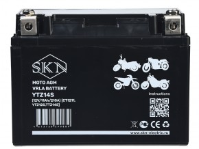 Аккумулятор стартерный для мототехники SKN YTZ14S (12V/11Ah/210A) [CT 1211, YTZ12S,TTZ14S] в Екатеринбурге - avtopogruzchiki.com