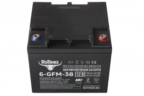 Аккумуляторная батарея RuTrike 6-GFM-38 (12V41A/H C20) в Екатеринбурге - avtopogruzchiki.com