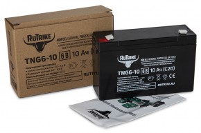 Аккумуляторная батарея RuTrike TNG6-10 (6V10A/H C20) в Екатеринбурге - avtopogruzchiki.com