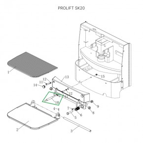 Амортизатор платформы оператора для штабелеров SDK, для тележек SK20 в Екатеринбурге - avtopogruzchiki.com