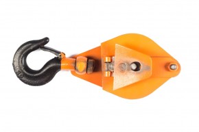 Блок монтажный однорольный с  крюком TOR HQG(L) K1-0,5 т с откидной щекой (G) в Екатеринбурге - avtopogruzchiki.com