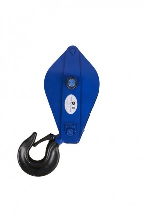 Блок монтажный однорольный с  крюком TOR HQG(L) K1-2,0 т с откидной щекой (S) в Екатеринбурге - avtopogruzchiki.com