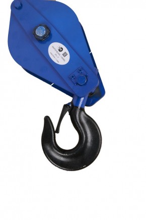 Блок монтажный однорольный с  крюком TOR HQG(L) K1-2,0 т с откидной щекой (S) в Екатеринбурге - avtopogruzchiki.com