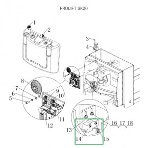 Датчик холла для штабелеров SDR/SDK1533/2036, для тележек SK20 в Екатеринбурге - avtopogruzchiki.com