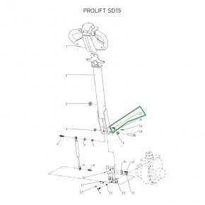 Датчик положения ручки для штабелеров SDR 1-1,2 т, SDR1635, для тележек SD15 в Екатеринбурге - avtopogruzchiki.com