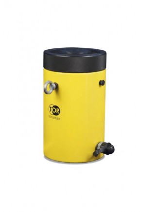 Домкрат гидравлический TOR HHYG-100150LS (ДГ100П150Г) 100 т с фиксирующей гайкой в Екатеринбурге - avtopogruzchiki.com