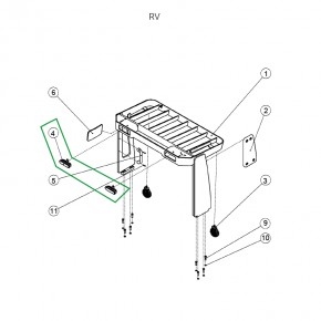 Фара головного света встроенная для ричтрака RV (24V) в Екатеринбурге - avtopogruzchiki.com