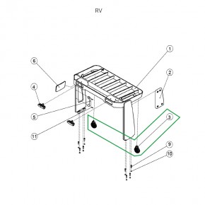 Фара поворотная для ричтрака RV (24V) в Екатеринбурге - avtopogruzchiki.com