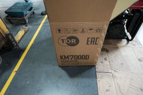 Генератор дизельный 7,0 кВт 220В с электростартером и колесами TOR KM7000D в Екатеринбурге - avtopogruzchiki.com