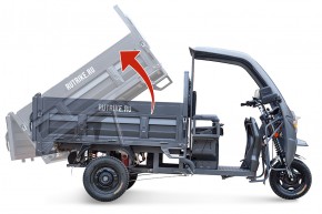 Грузовой электрический трицикл Rutrike D5 КАБИНА гидравлика 1700 60V1200W в Екатеринбурге - avtopogruzchiki.com