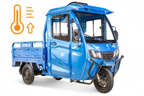 Грузовой электротрицикл Rutrike КАРГО Кабина обогрев 1500 60V1000W в Екатеринбурге - avtopogruzchiki.com