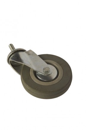 Колесо аппаратное поворотное SCtg 55 120 мм с болтом (серое) (F) в Екатеринбурге - avtopogruzchiki.com