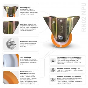 Колесо большегрузное полиуретановое RONEL RN02 NPU 100 в Екатеринбурге - avtopogruzchiki.com