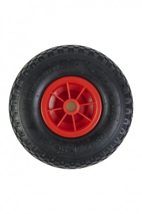 Колесо пневматическое резиновое 260 мм PR1805-2 (красное) в Екатеринбурге - avtopogruzchiki.com