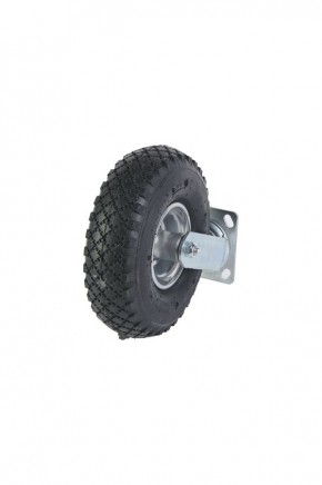 Колесо пневматическое резиновое 260 мм PRS 85 поворотное на кронштейне в Екатеринбурге - avtopogruzchiki.com